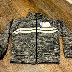 Boys size 8 NBA track jacket - moisture wicking